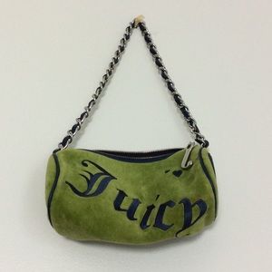 Juicy Couture Green Fabric Mini Handbag